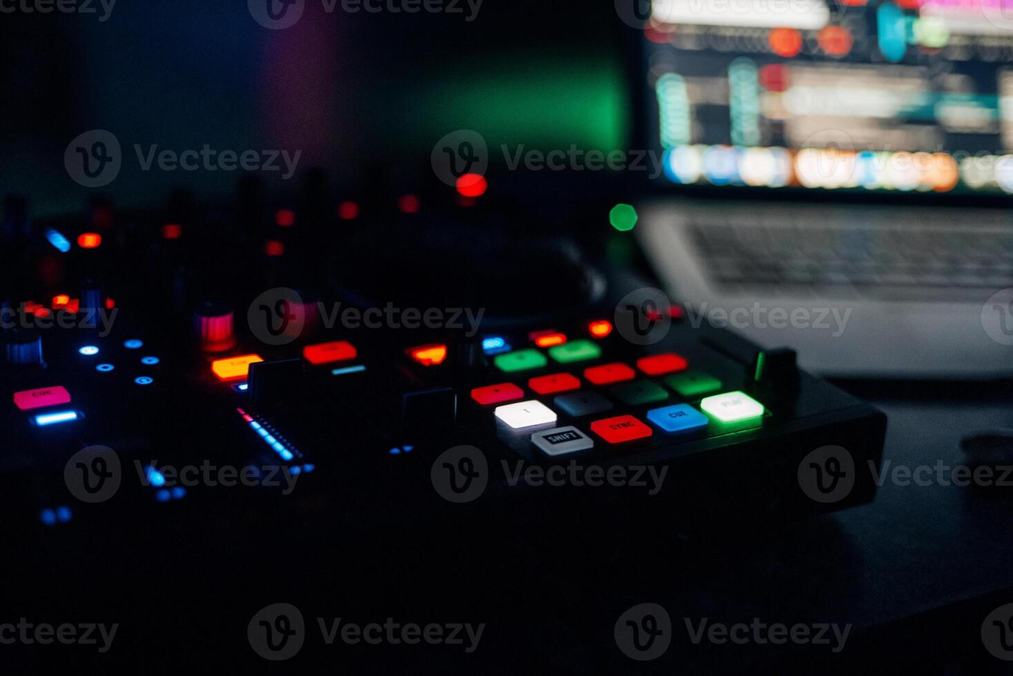 music mixer DJ controller Board for professional mixing photo