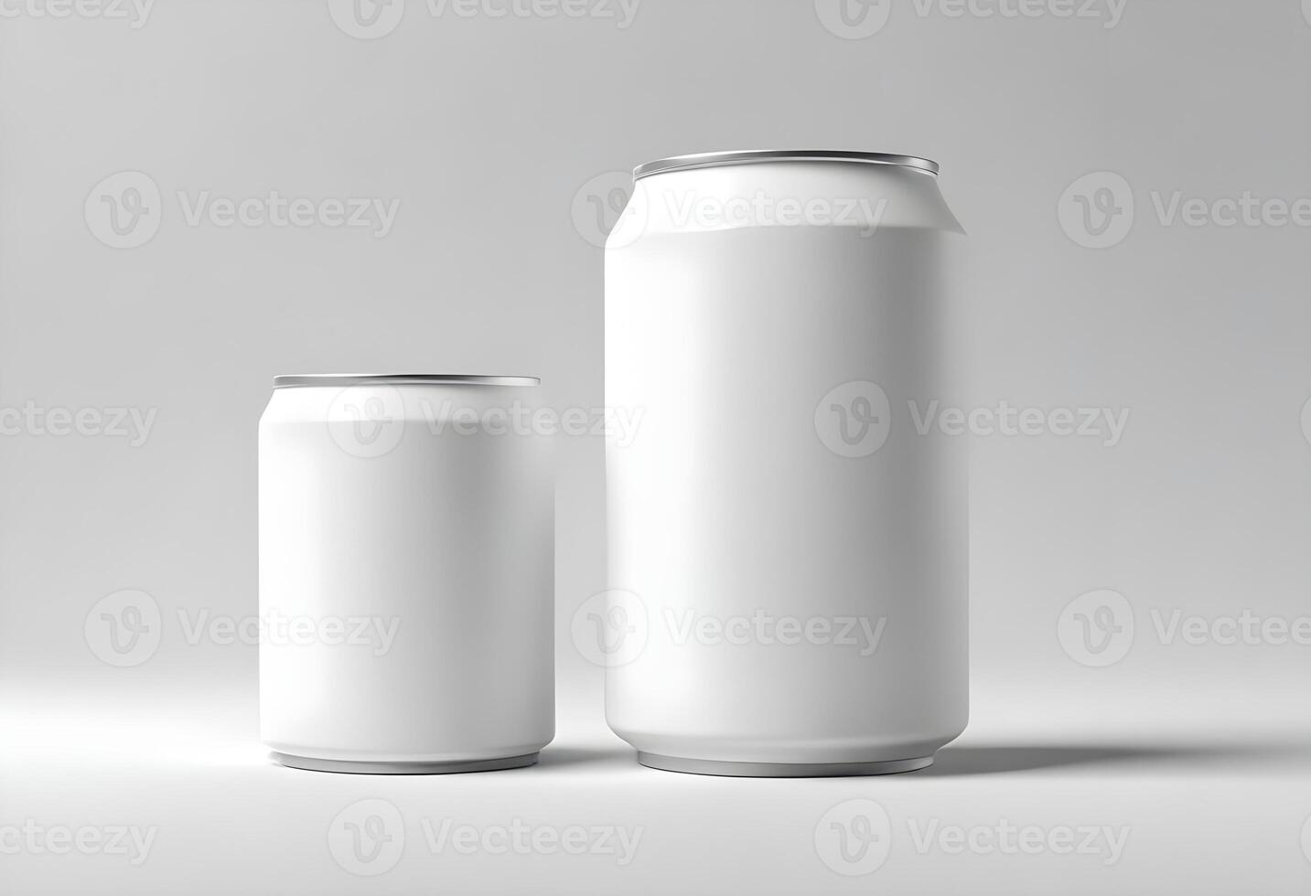 3d realistic container for soda or energy drink, lemonade or beer can mockup free download photo