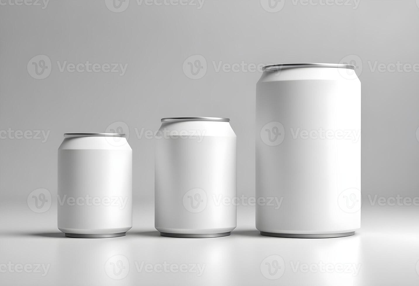 3d realistic container for soda or energy drink, lemonade or beer can mockup free download photo