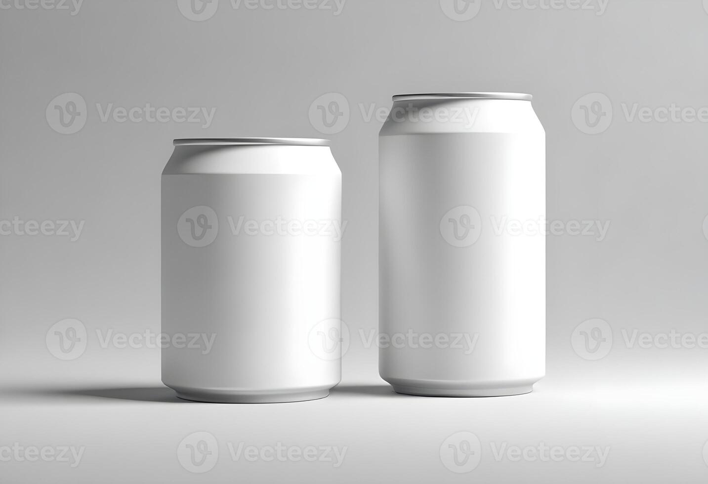 3d realistic container for soda or energy drink, lemonade or beer can mockup free download photo