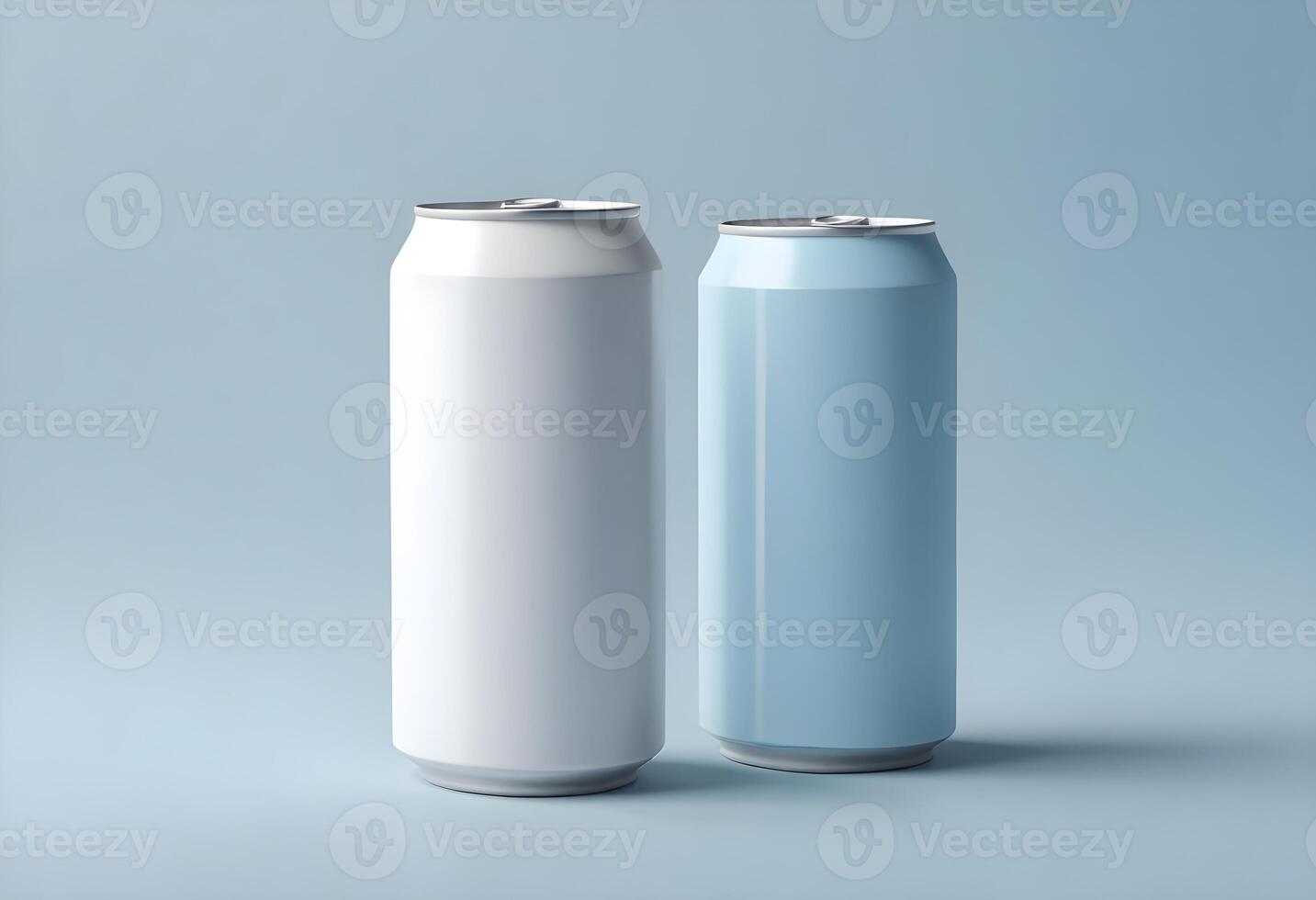3d realistic container for soda or energy drink, lemonade or beer can mockup free download photo