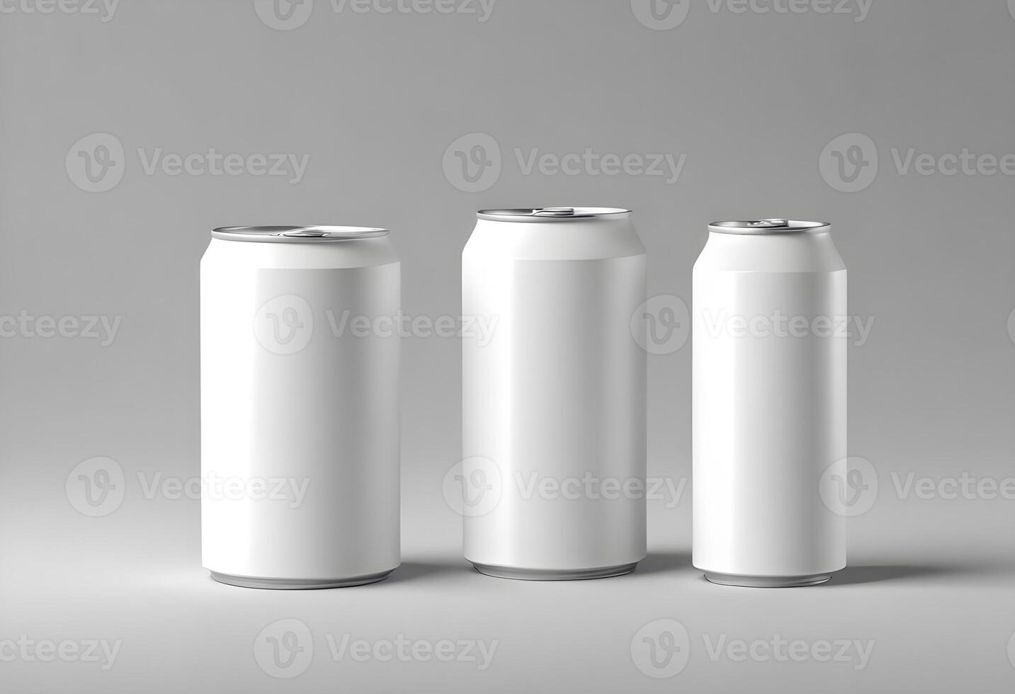 3d realistic container for soda or energy drink, lemonade or beer can mockup free download photo