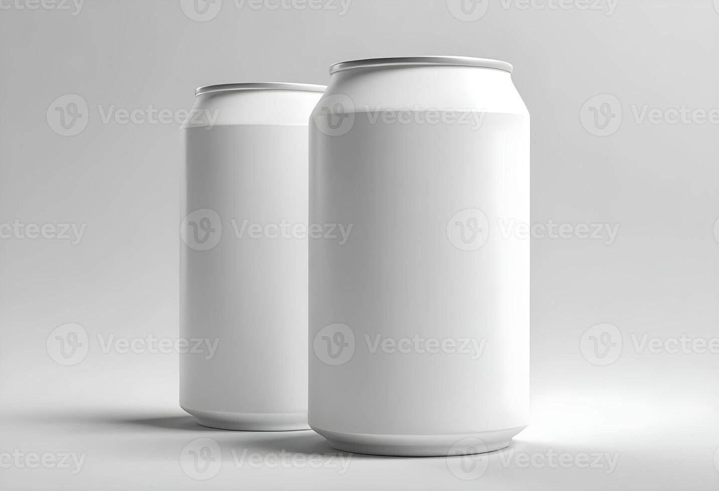 3d realistic container for soda or energy drink, lemonade or beer can mockup free download photo