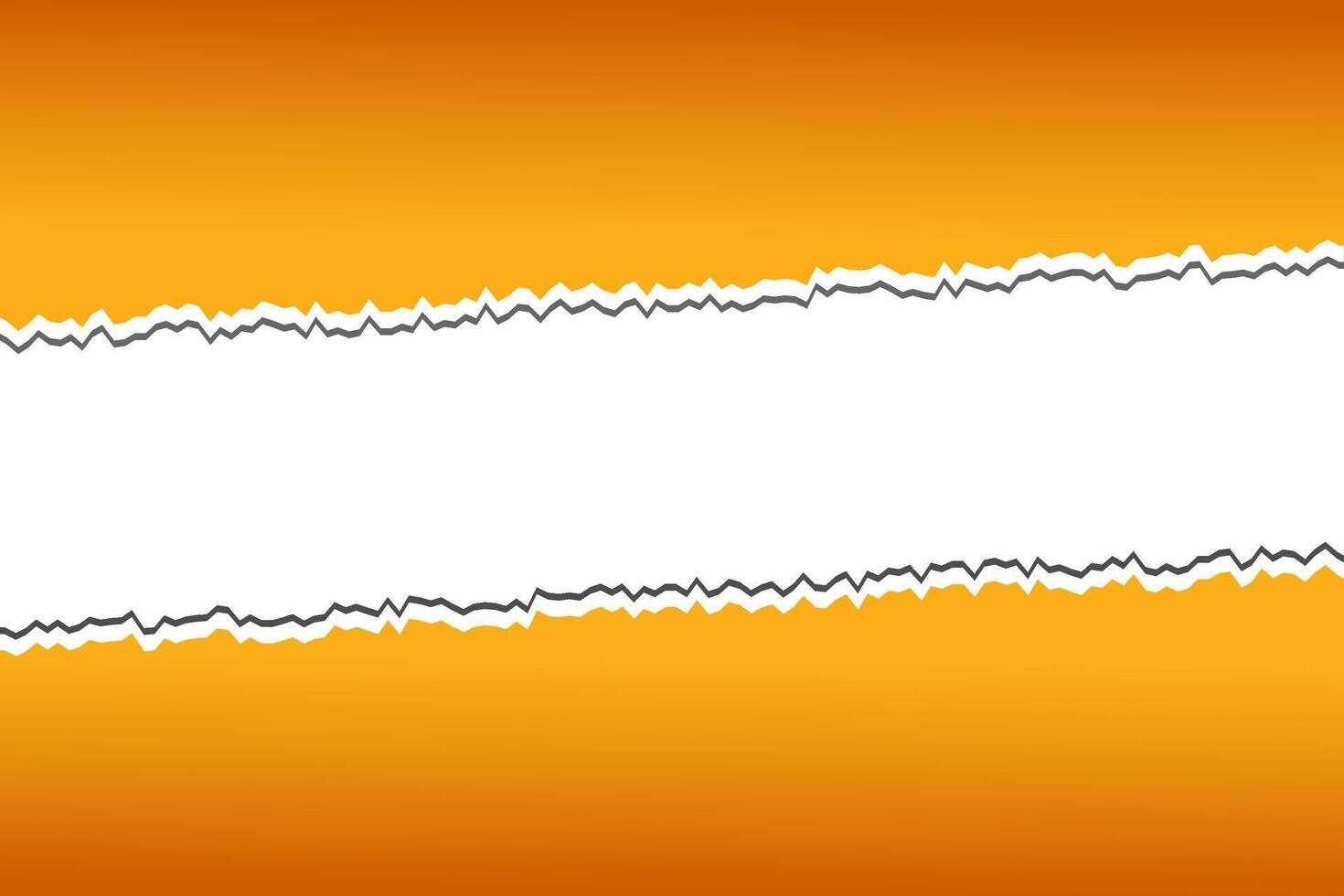 Mobiletorn orange paper on a gray background isolated on a white background suitable for text insertion vector