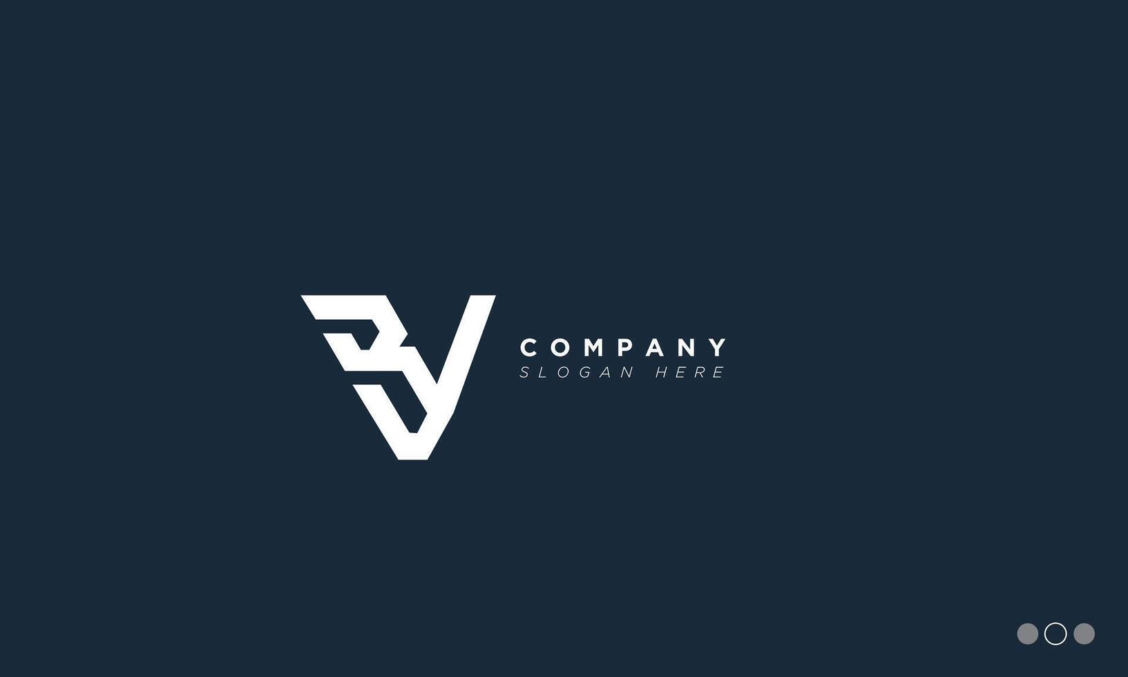 RV Alphabet letters Initials Monogram logo VR, R and V vector