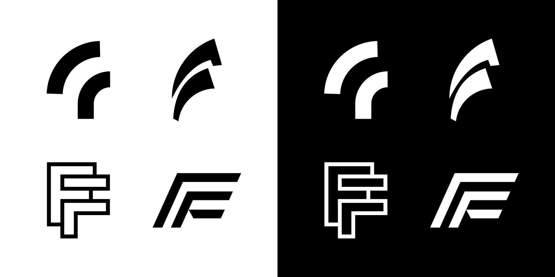 Letter FF icon logo . FF abstract business company brand logo design vector