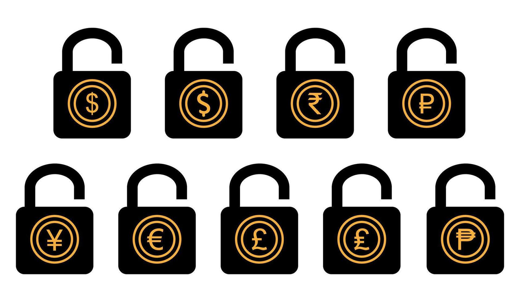 Fixed price lock icon. Price locked icon symbol. Secure payment icon. vector