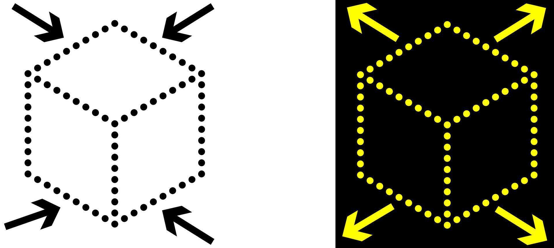 Perspective 3d cube design icon. Pexel perfect creativity sign symbol. vector