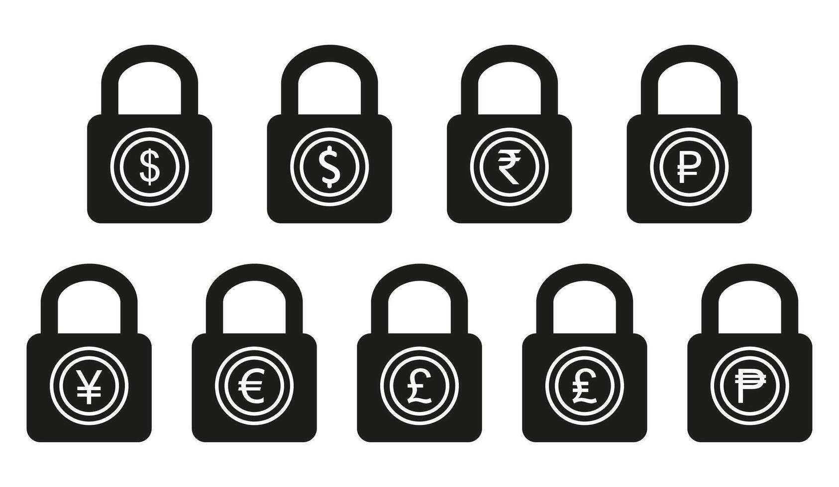 Fixed price lock icon. Price locked icon symbol. Fixed cost payment padlock. vector