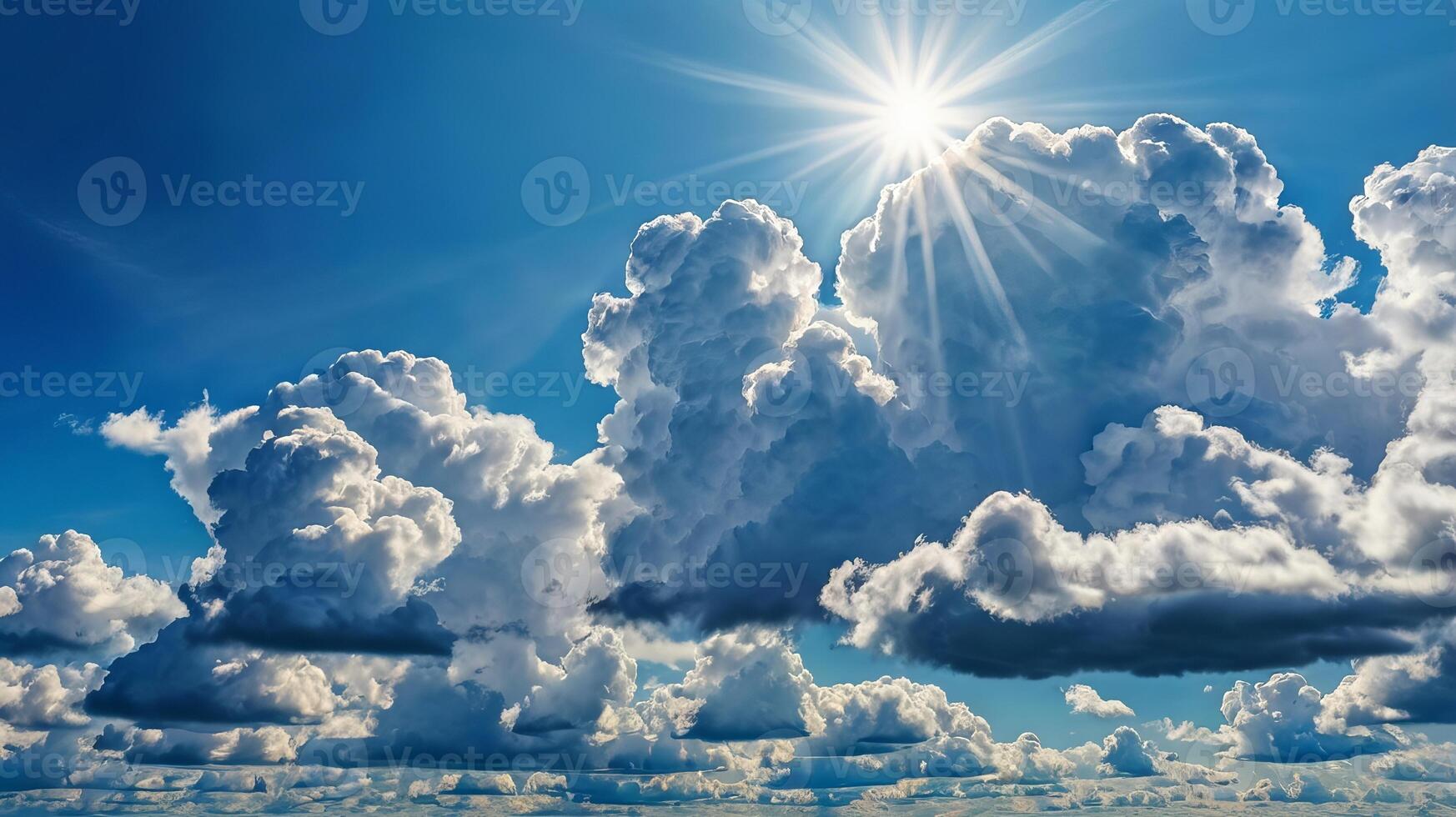 blue sky with cloud photo