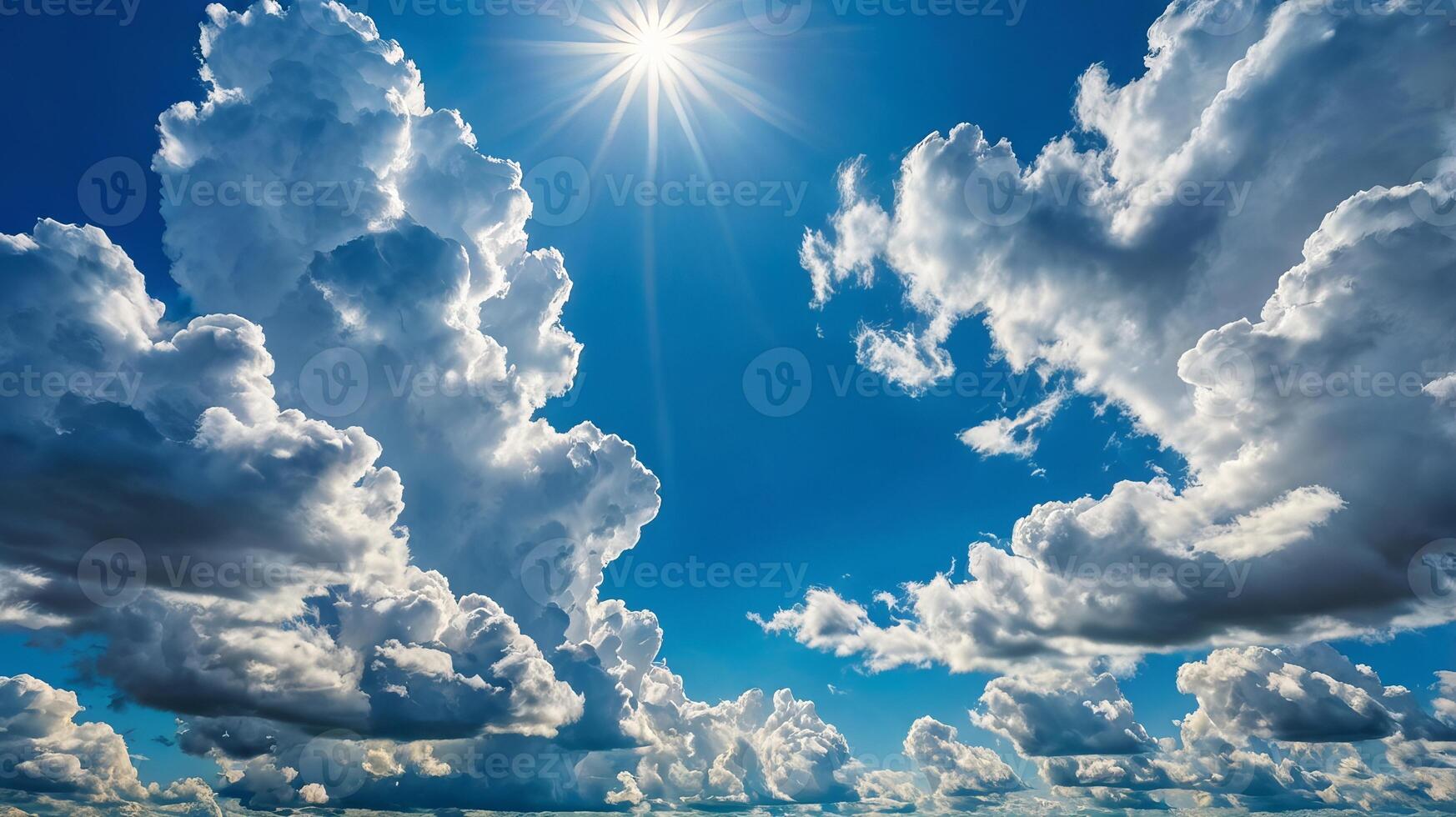 blue sky with cloud photo