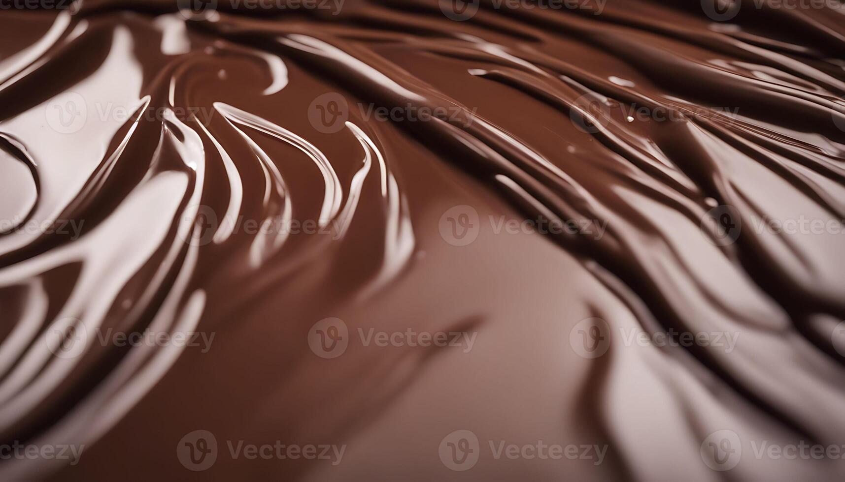 Melted Chocolate with Smooth, Curving Texture photo