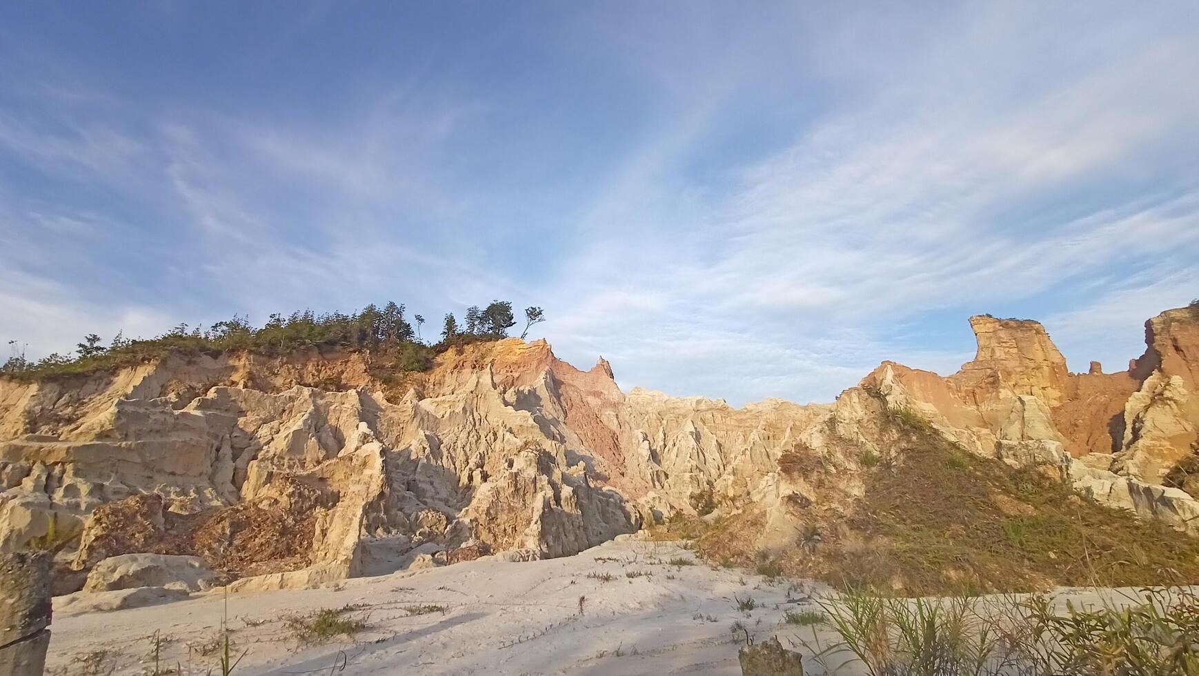 outdoor evening view with landscape photo