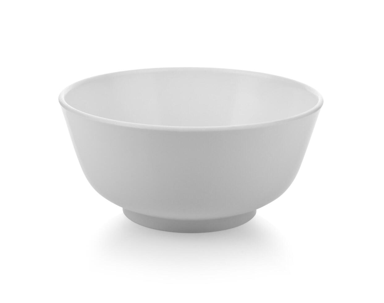 White bowl isolated on white background. photo