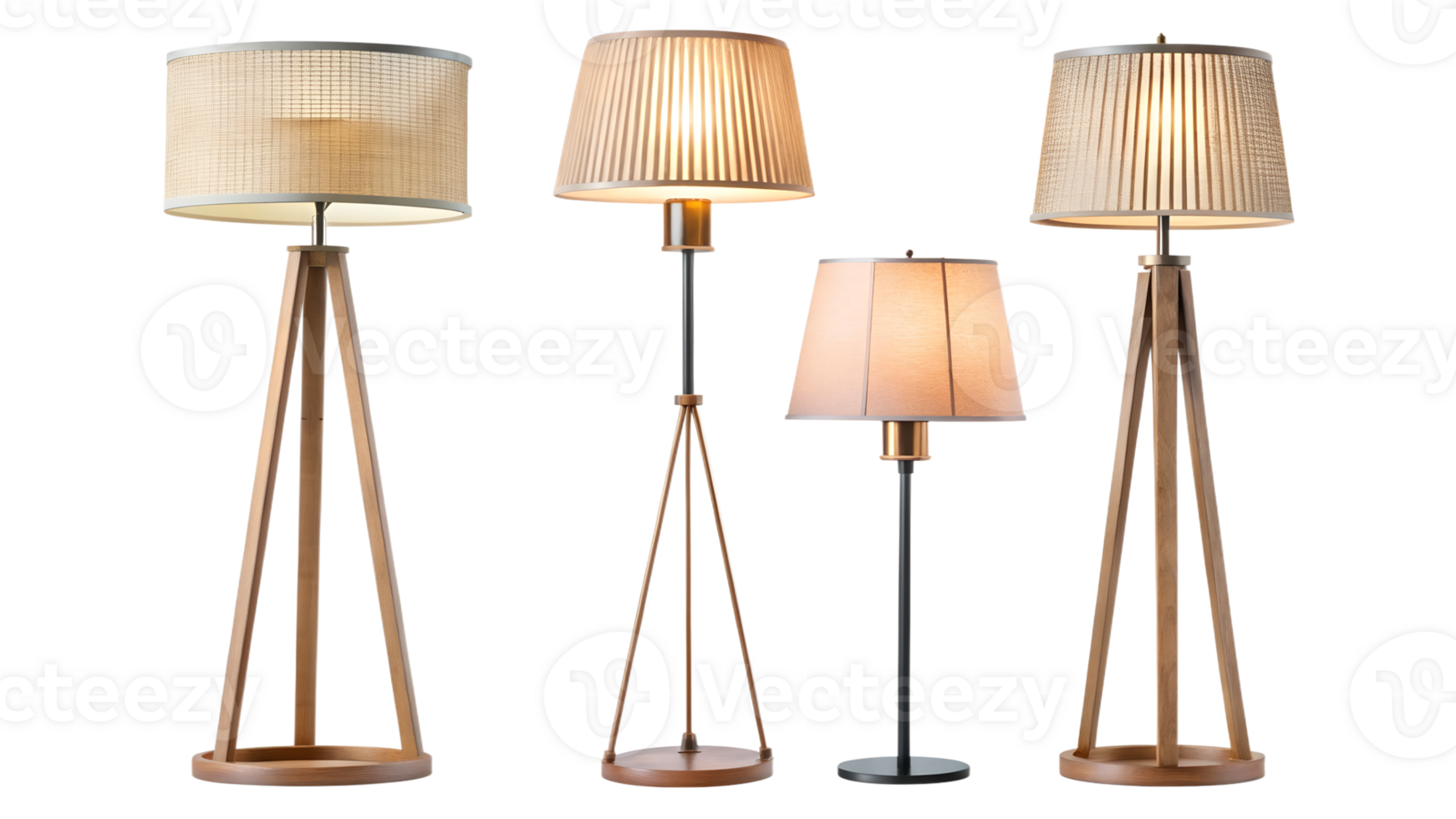 Collection Of Wooden Floor Lamps Modern Interior Lighting Isolated collection-of-wooden-floor-lamps-modern-interior-lighting-isolated