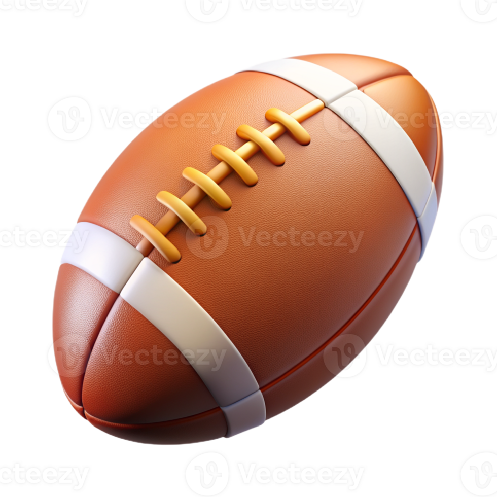 High-Resolution Close-up of an American Football png