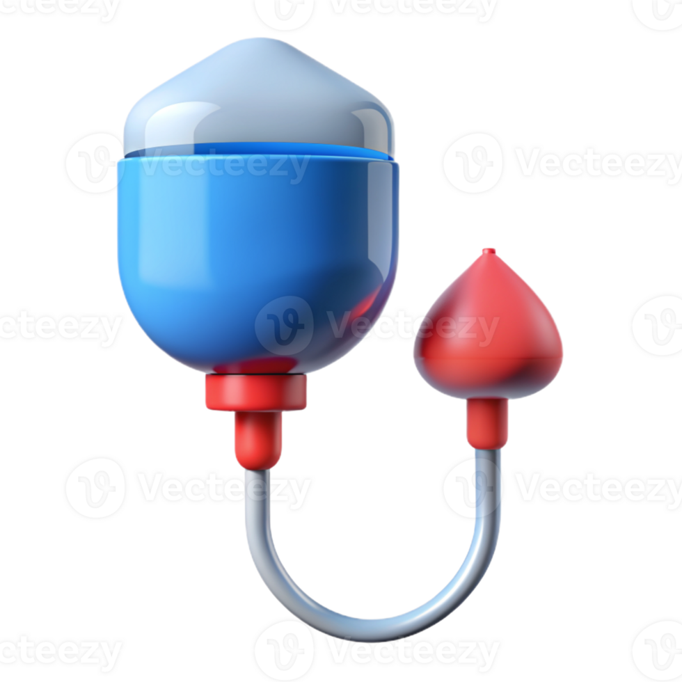 3D Icon IV Drip for Medical and Healthcare Use isolated PNG transparent background