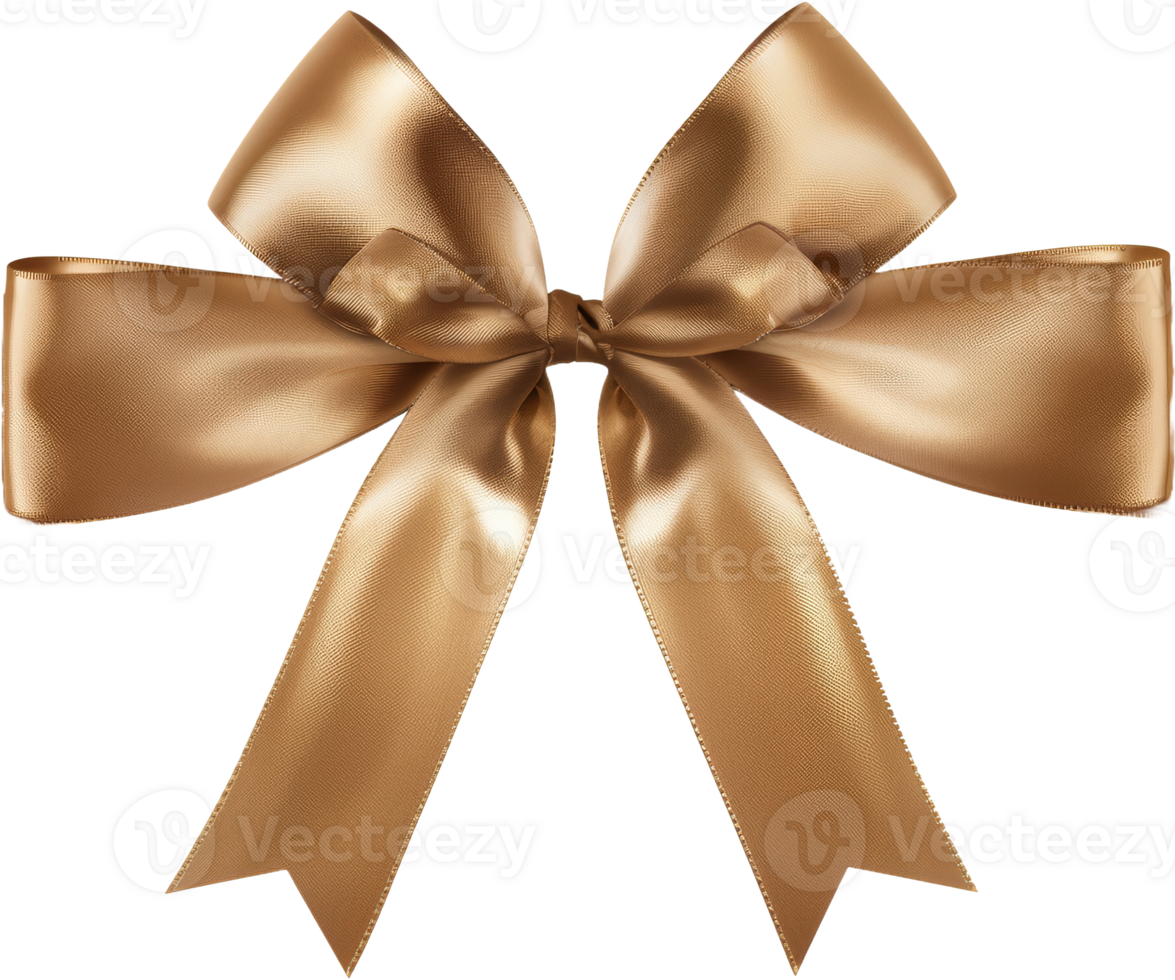 Elegant satin ribbon bow, cut out transparent png