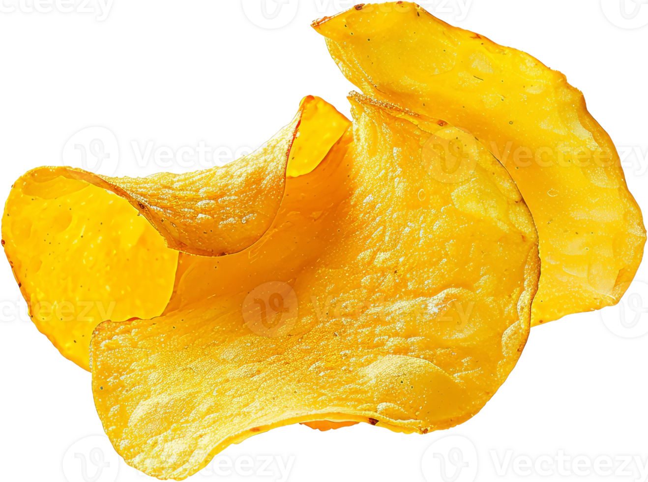 Crispy potato chips floating png