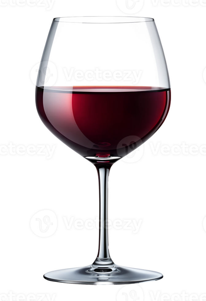 PNG elegant rood wijn glas geïsoleerd Aan transparant