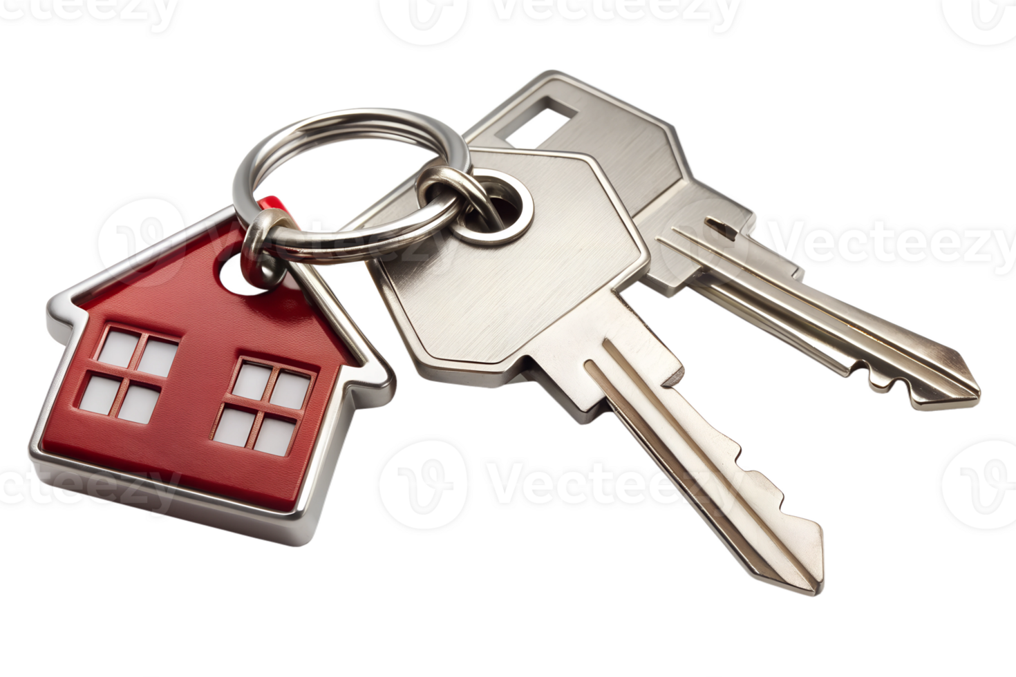 PNG new house keys with small model home transparent