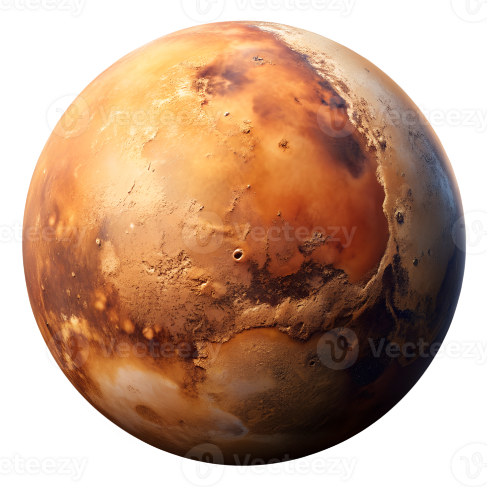 PNG Mars planet isolated transparent