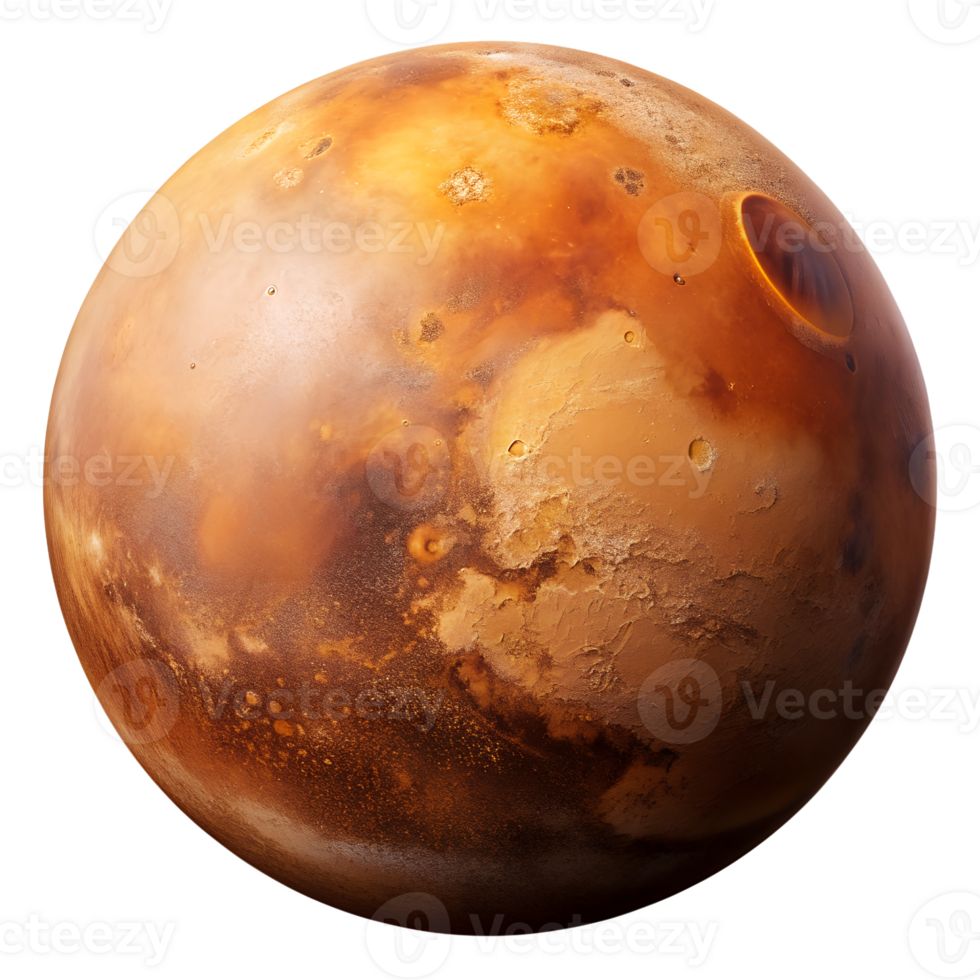 PNG Mars globe close-up transparent