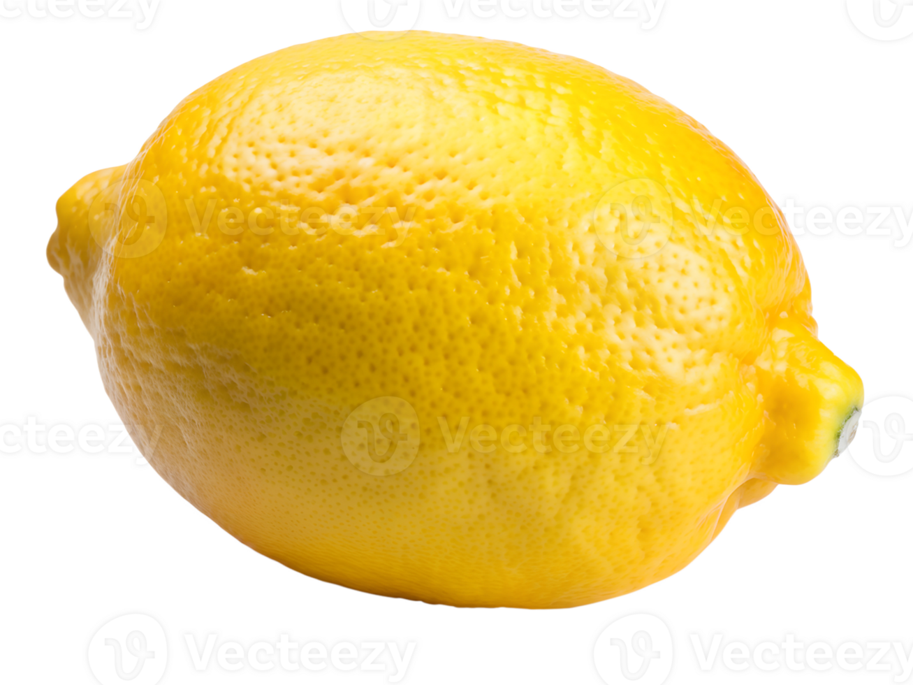Fresh yellow lemon on a white background highlighting its vibrant color and natural texture for culinary use and decoration, transparent png