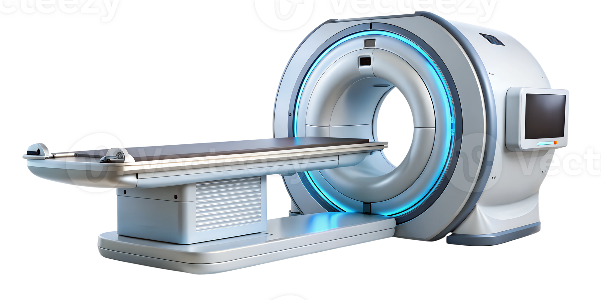 Advanced imaging machine for medical diagnostics in hospital setting, cut out transparent png