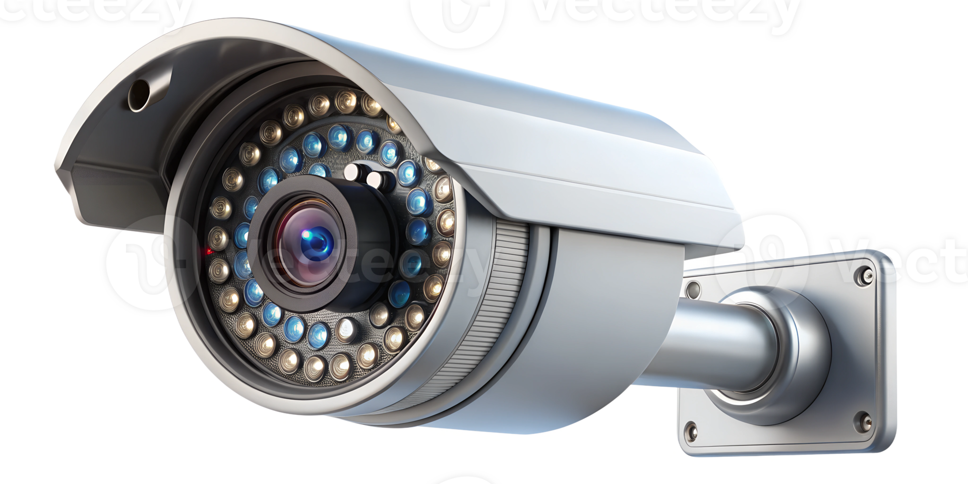 Outdoor security camera for surveillance and safety, cut out transparent png