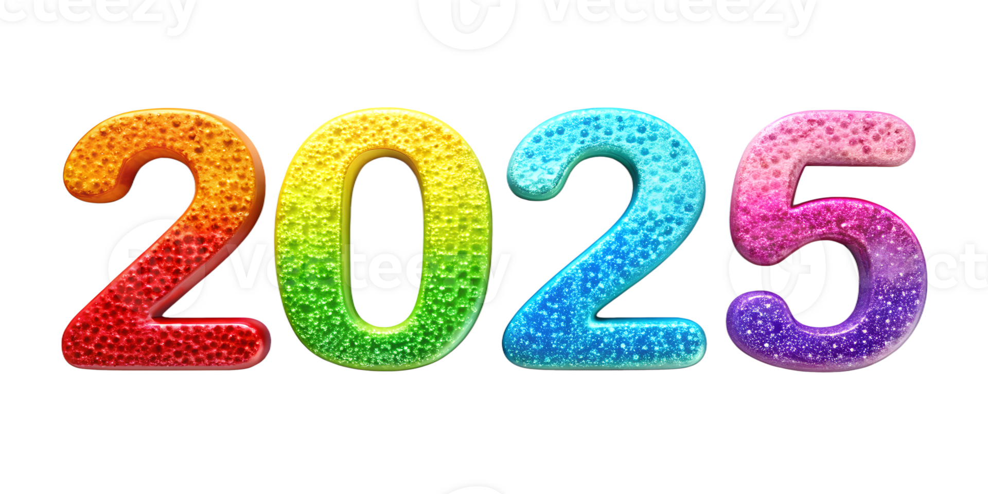 Colorful Glitter Numbers 2025 Representing New Year Celebrations Cut Colorful Glitter Numbers 2025 Representing New Year Celebrations Cut Out Transparent Png