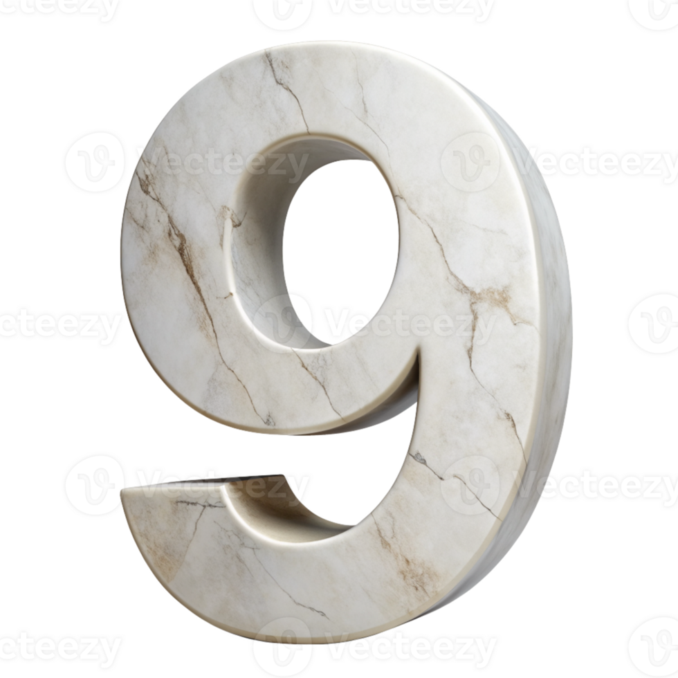 Marble Texture Number 9 cut out isolated PNG transparent