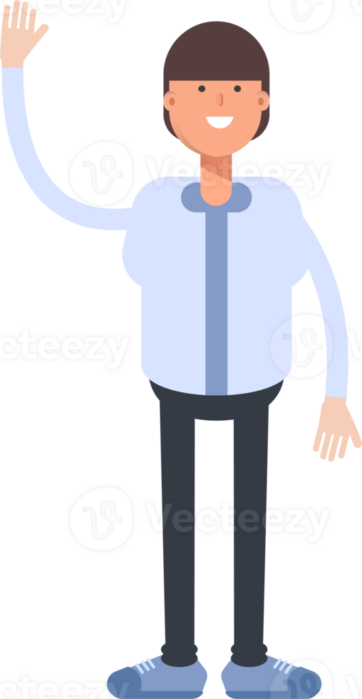Businessman Character Greeting png