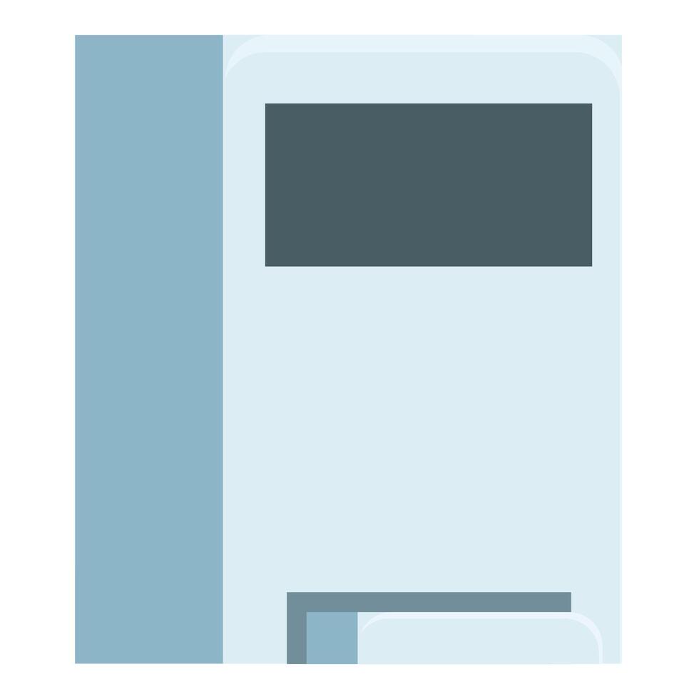 Modern payment terminal accepting contactless payment vector