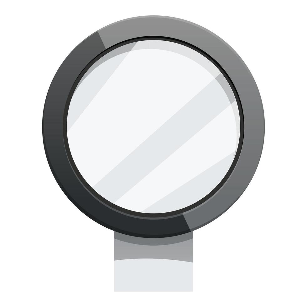 Round road sign with metal pole showing a blank space for your message vector