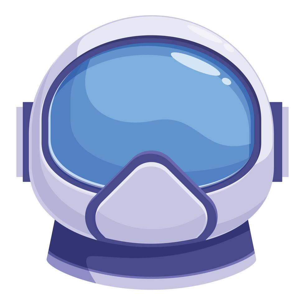 Astronaut helmet reflecting blue sky evokes space exploration vector