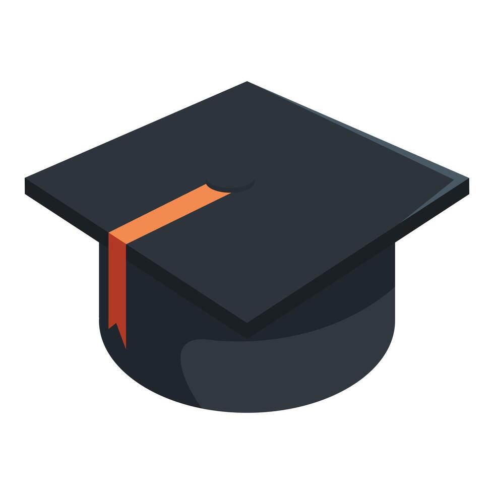 Graduation cap representing success in education and career vector