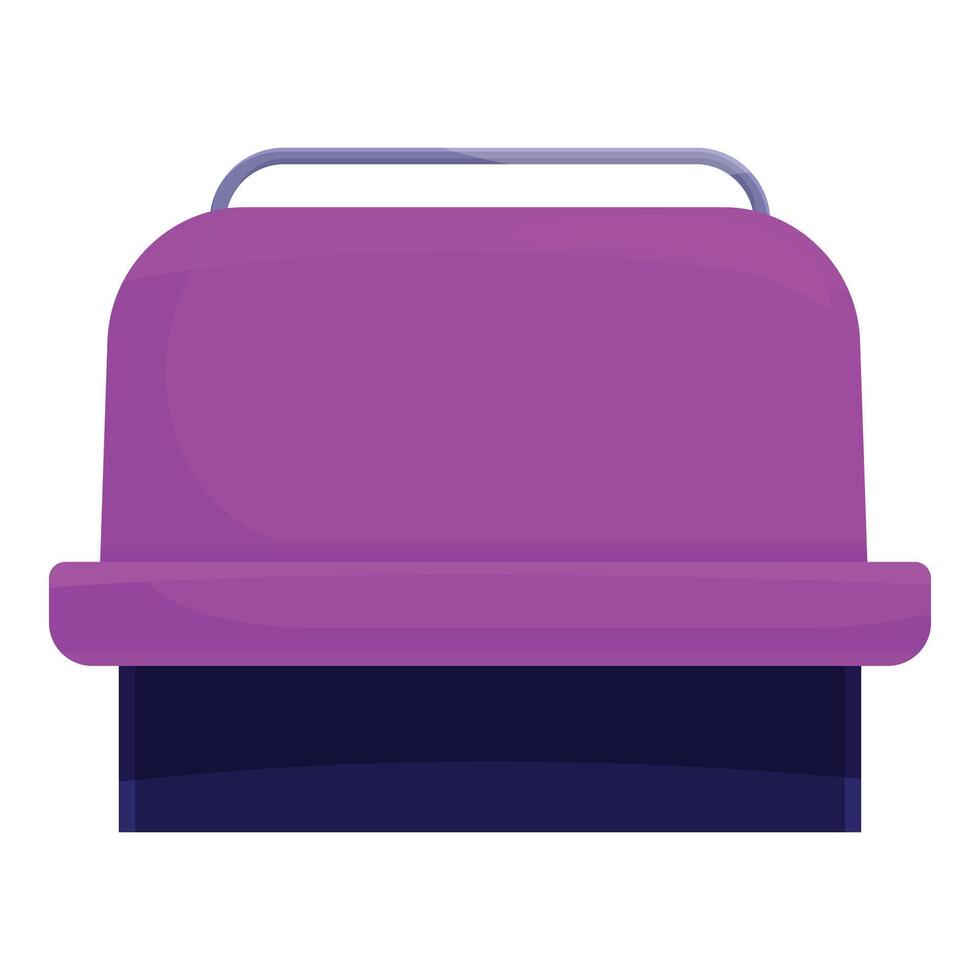 Empty double stadium seat with handrail waiting for fans vector
