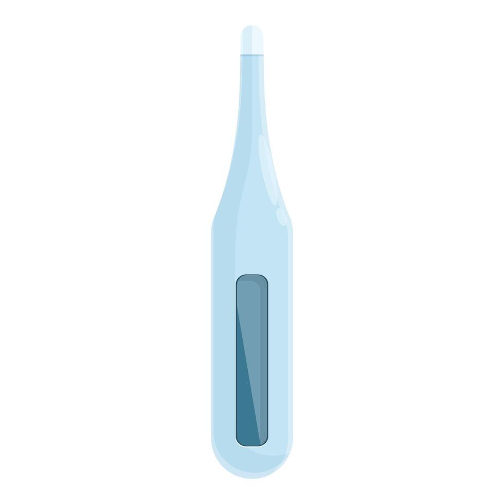 Digital medical thermometer measuring temperature icon vector