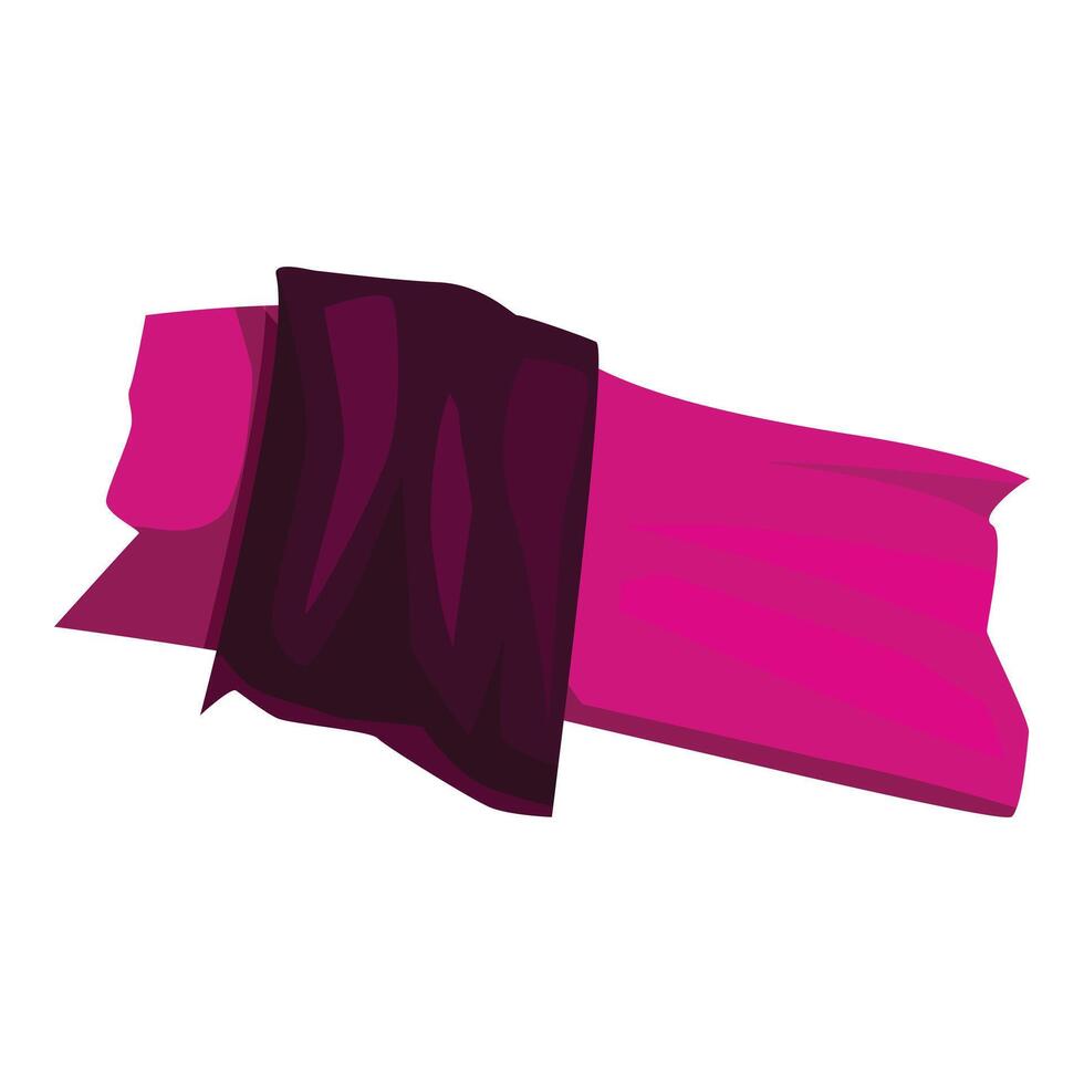 Pink ribbon waving in the wind, concept of breast cancer awareness vector