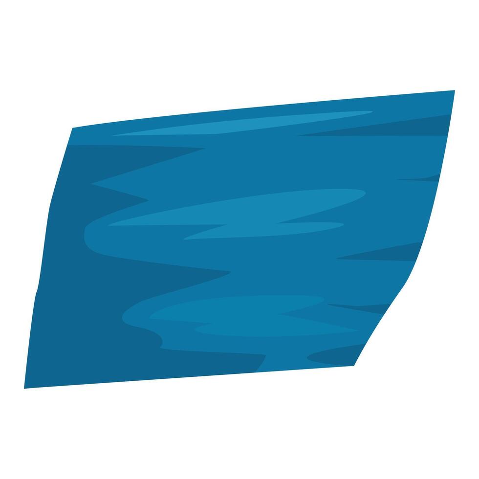 Blue rippled water surface creating abstract shape vector