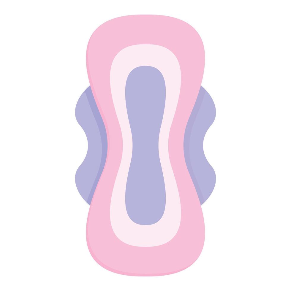 Feminine hygiene product sanitary pad representing menstrual cycle vector