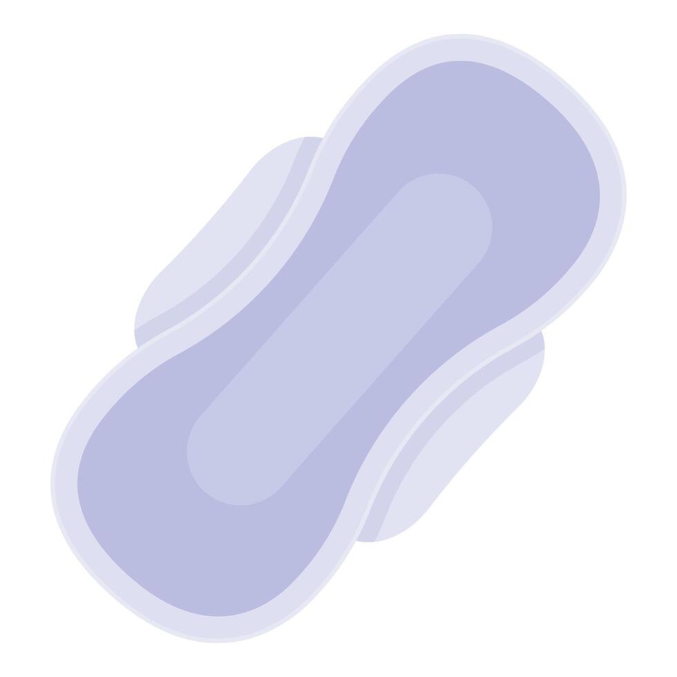 Sanitary pad for menstrual hygiene management providing comfort and protection vector