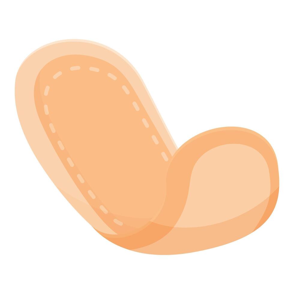 Soft breathable sanitary pad for menstrual hygiene management vector