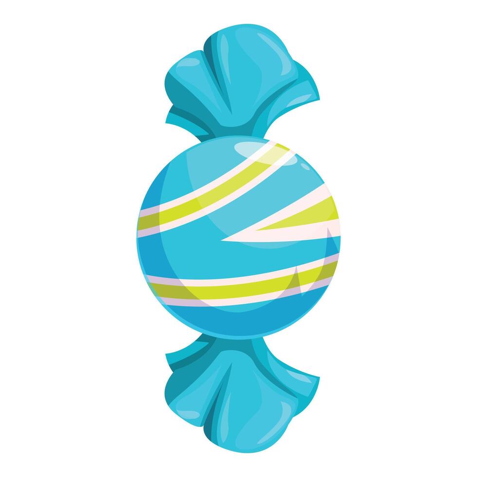 Blue round candy wrapped and ready for snacking vector