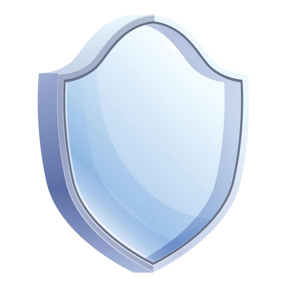 Blue shield is providing security and safety vector