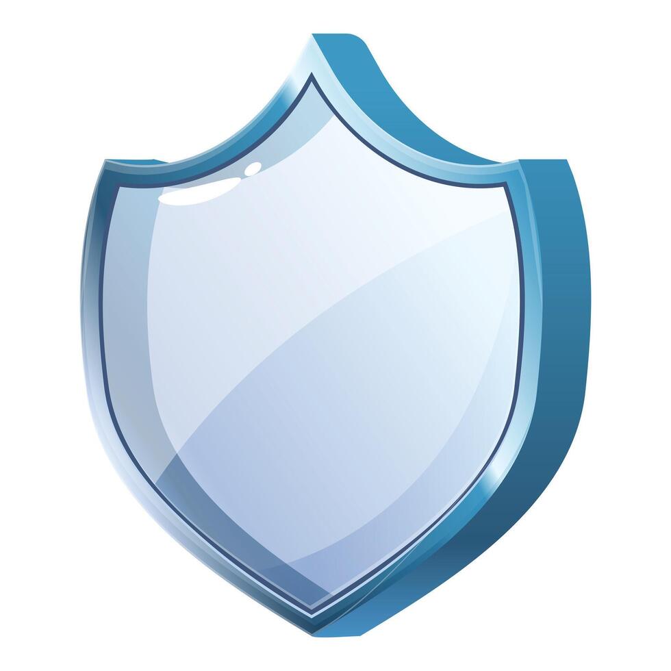 Blue shield is providing security and safety vector