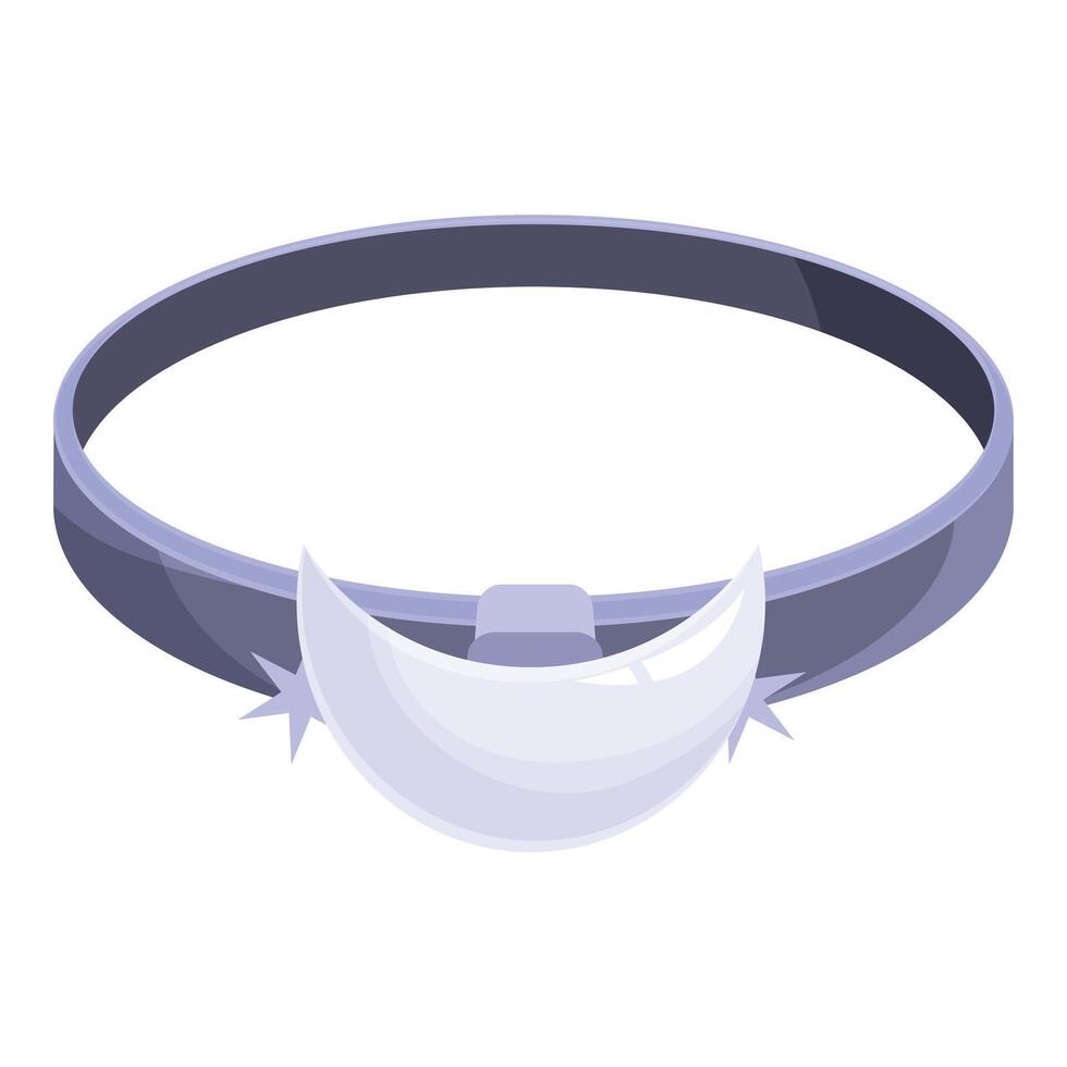 Silver bracelet featuring a crescent moon design embellished with stars vector