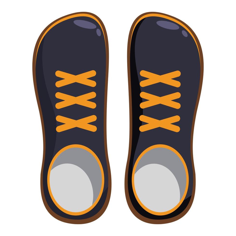 Pair of minimalist barefoot shoes for being one with the ground vector