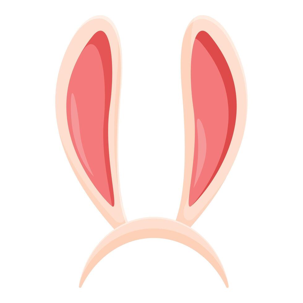 Pink bunny ears headband is waiting for easter celebration vector